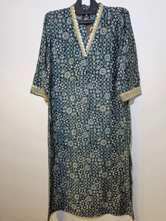 Designer Muslim Straight Kurti