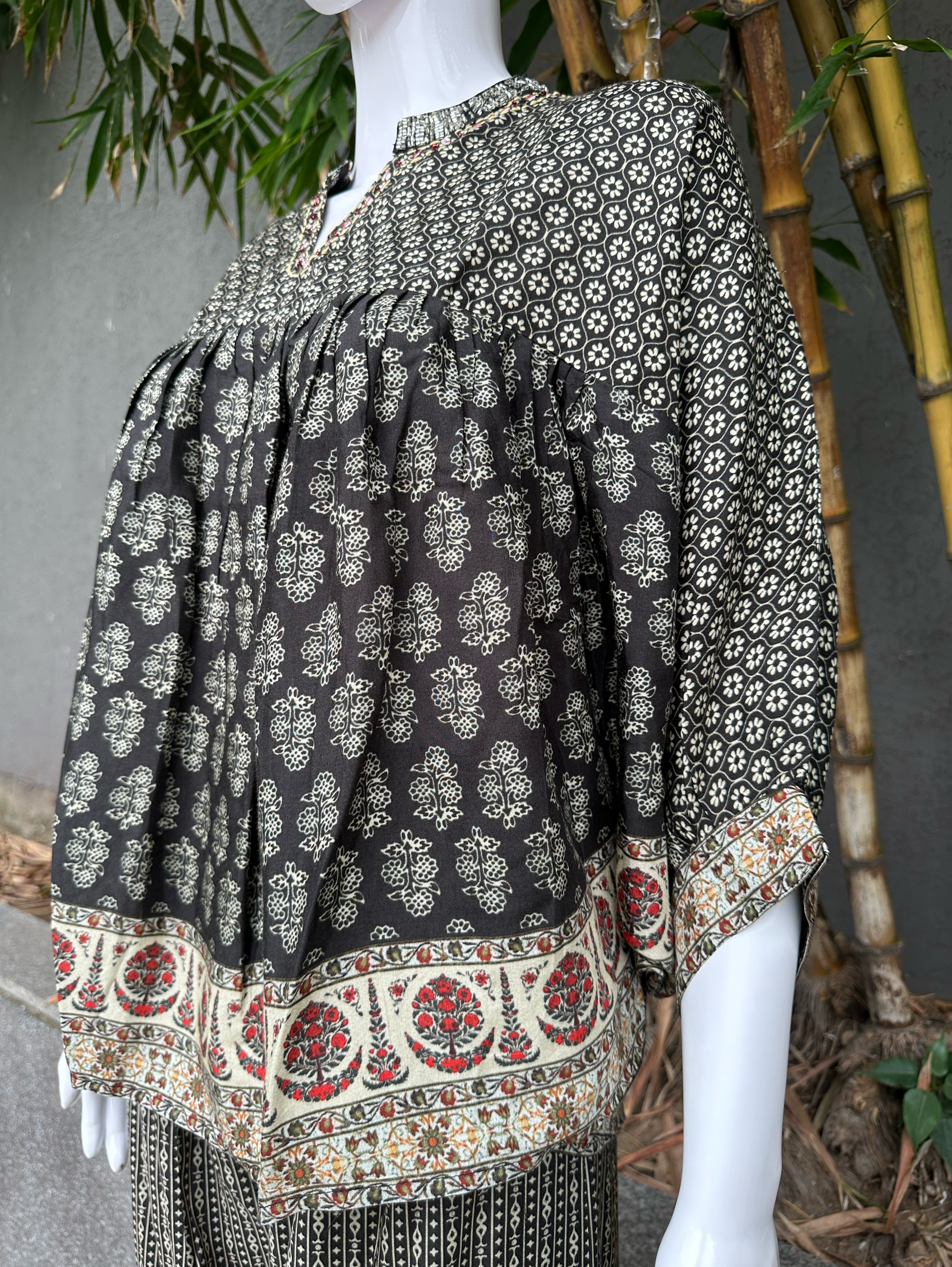 Poncho Style Coords - Black