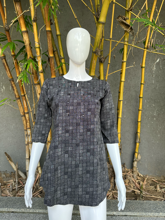 Lycra Imported Fabric Mirror work Tunic