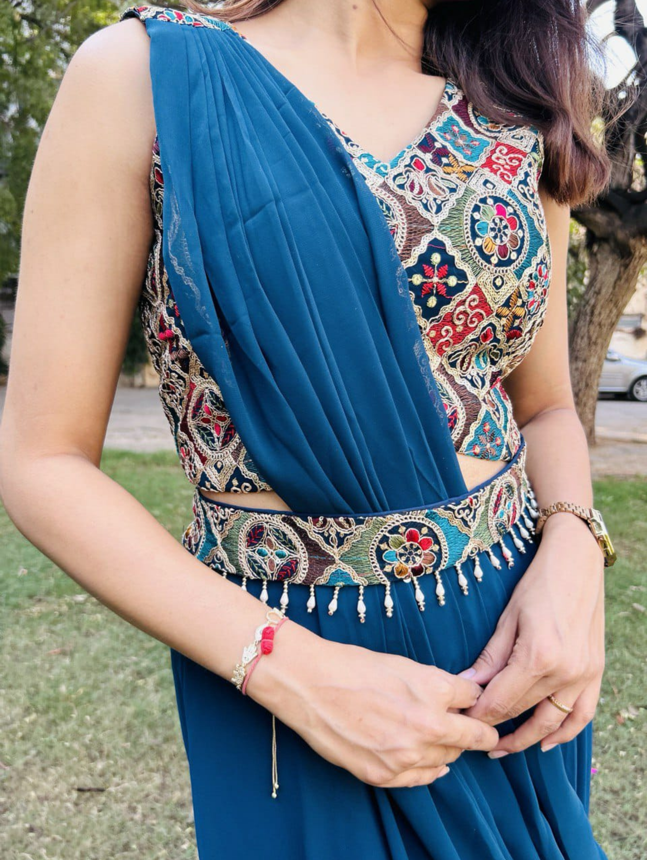 Georgette Traditional 3 Piece