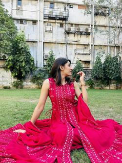 Image of Designer Georgette Traditional 3 Piece