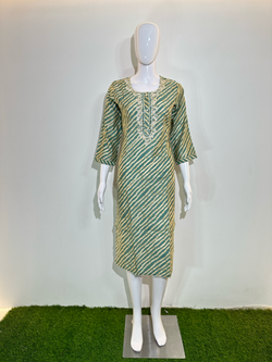 Image of Muslin Straight Kurti - 1 Piece