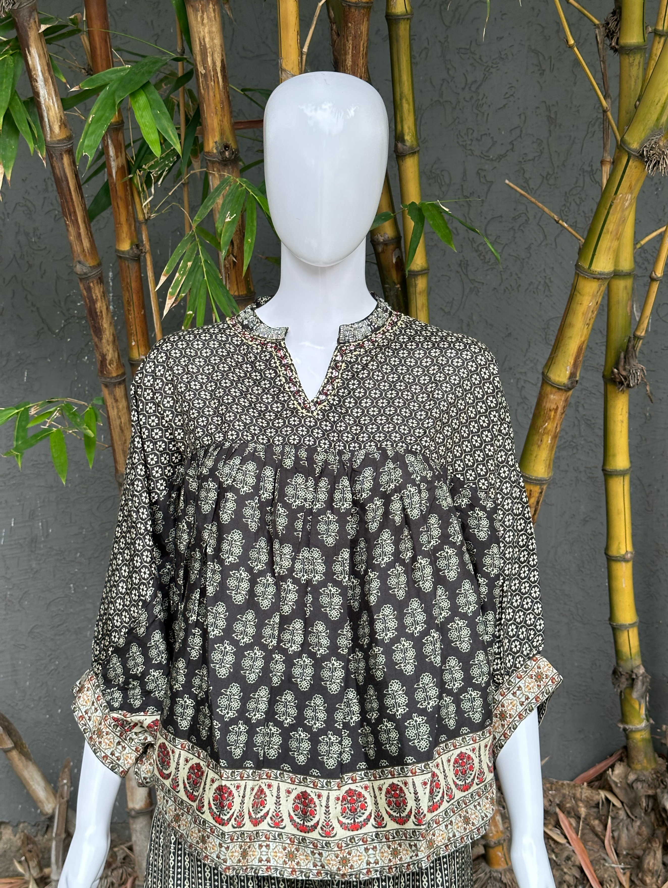 Poncho Style Coords - Black