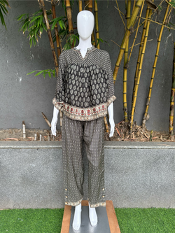 Image of Poncho Style Coords - Black