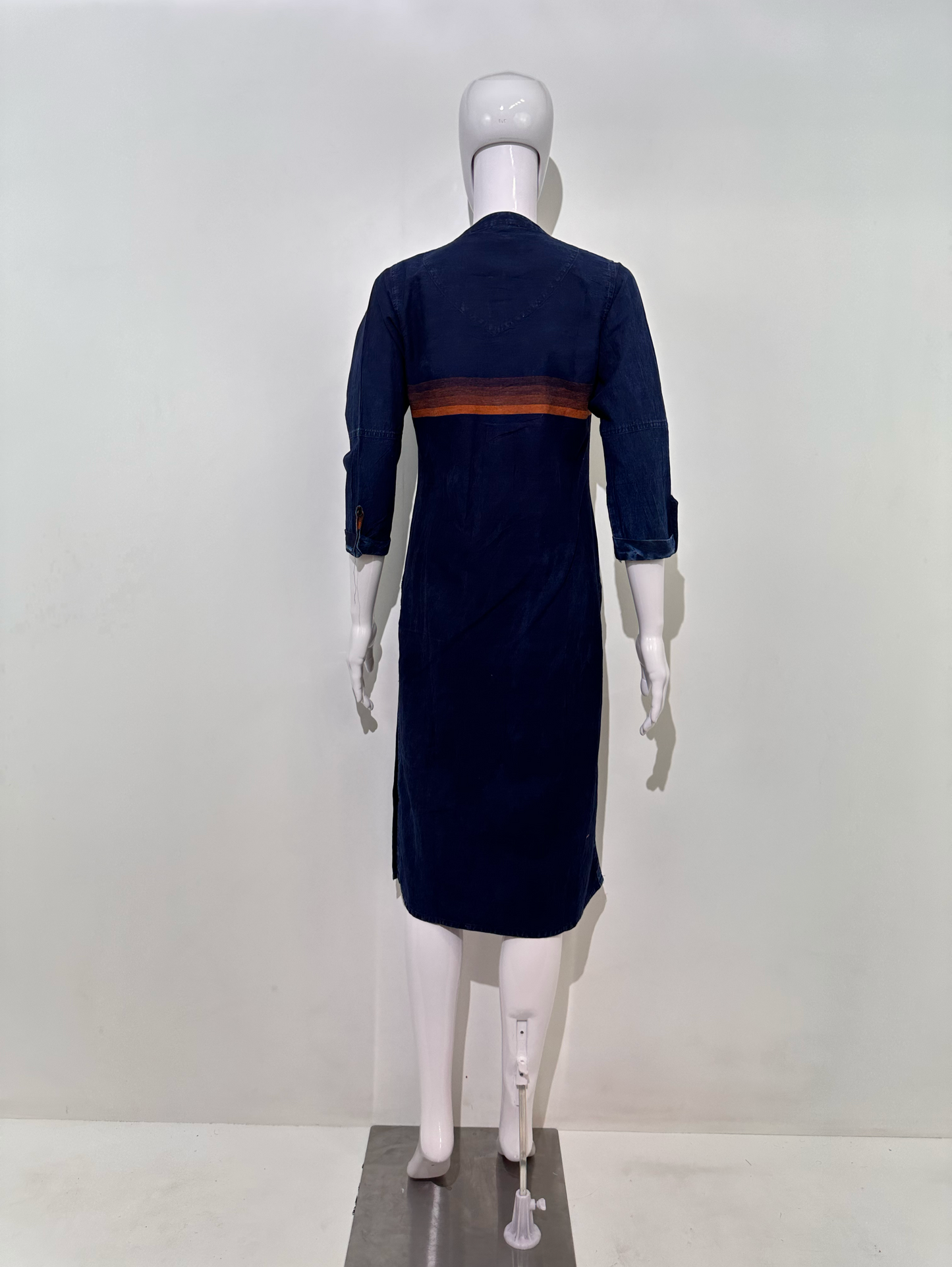 Straight Denim with Stripe Print Kurti