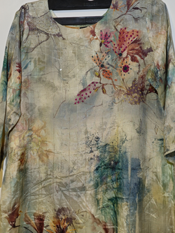 Image of Designer Muslim SIlk Straight Kurti