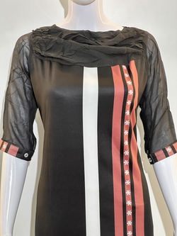Image of Lycra Stretchable Kurti with Work