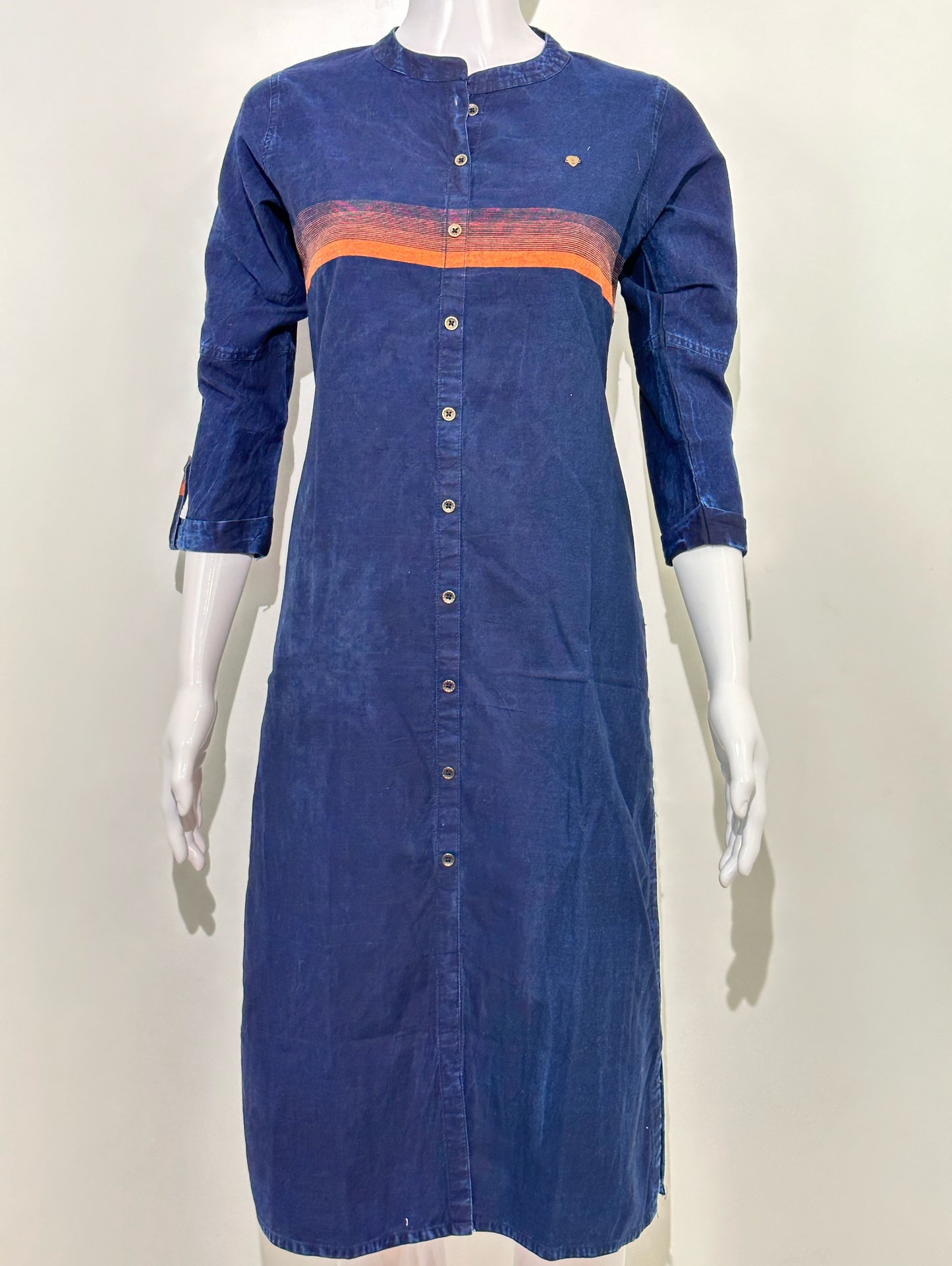 Straight Denim with Stripe Print Kurti