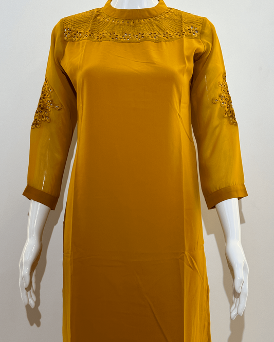 Unique Georgette Straight Kurti