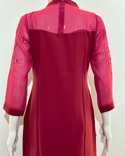 Unique Georgette Straight Kurti