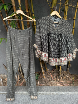 Image of Poncho Style Coords - Black