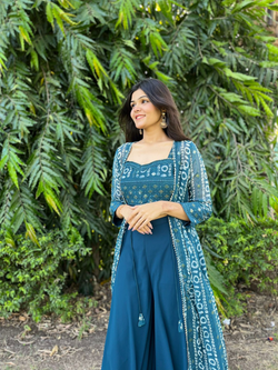 Image of Designer Georgette Traditional 3 Piece