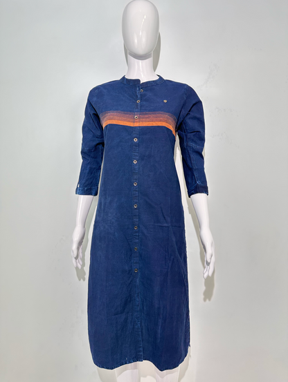 Straight Denim with Stripe Print Kurti