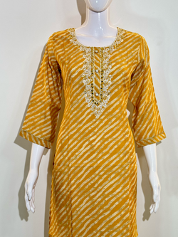 Image of Muslin Straight Kurti - 1 Piece