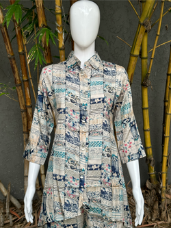 Image of Muslin Coords with Stand Patti Accessories work