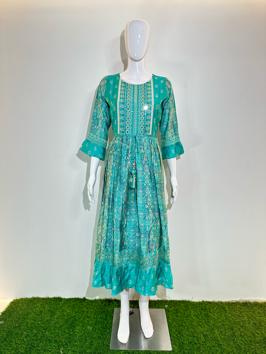 Muslin Dress with work - 3 Patterns