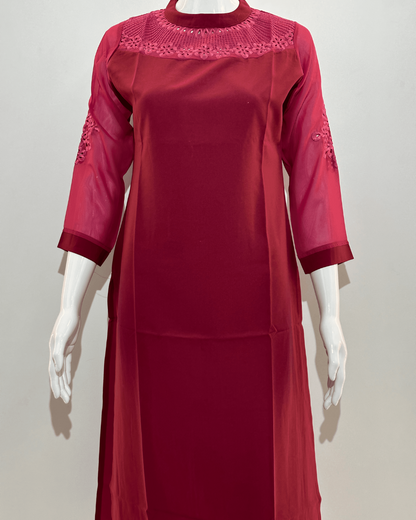 Unique Georgette Straight Kurti