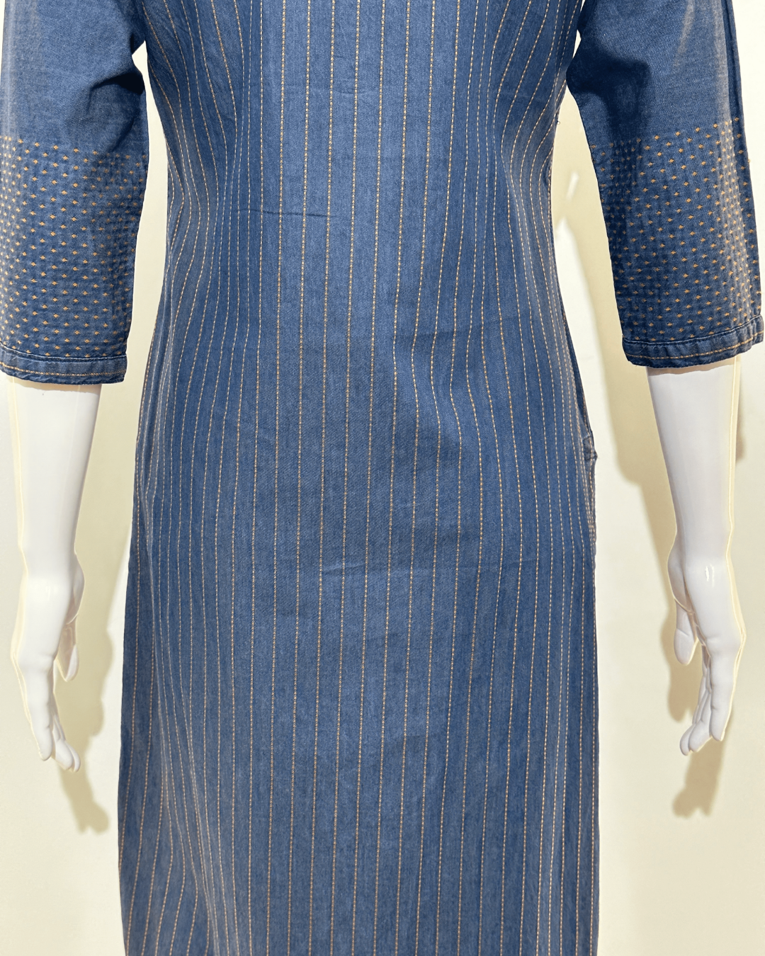 Tux Denim Kurti with Thread work