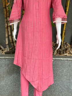 Image of Rayon Slub 3 Piece with Scarf & Lycra Pant