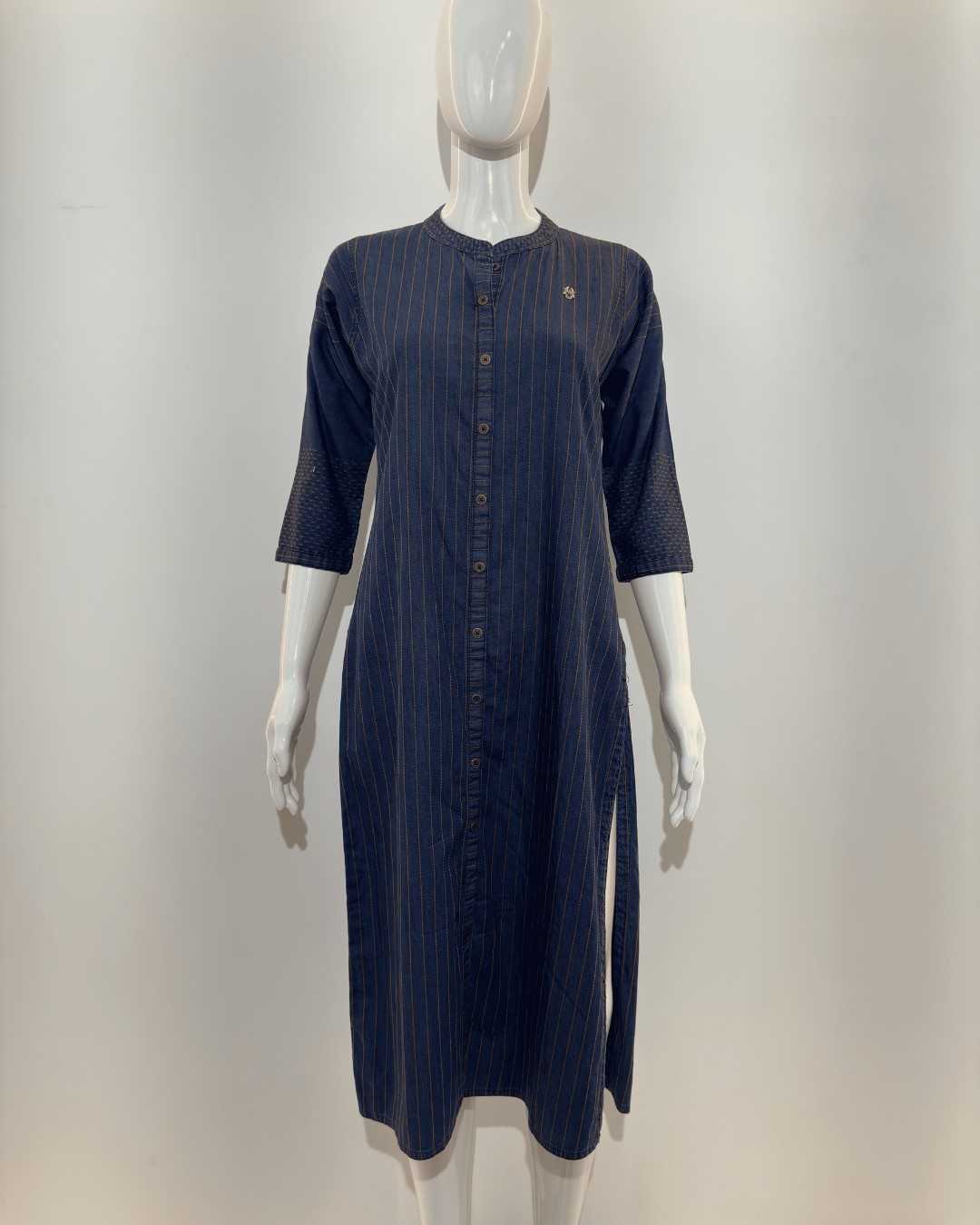 Tux Denim Kurti with Thread work