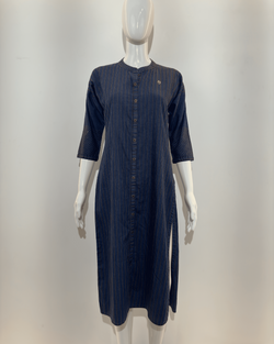 Image of Tux Denim Kurti with Thread work