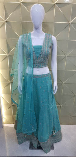 Image of Pure Shimmer Indo-Western Style 3 Piece