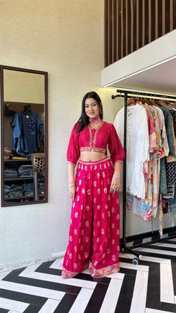 Image of Pure Silk Designer 2 Piece with Hand work