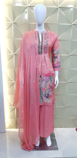 Image of Pure Shimmer  Indo-Western Style 3 Piece