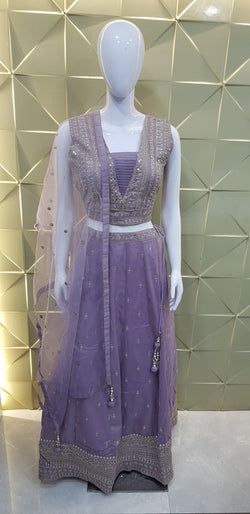 Image of Pure Shimmer Indo-Western Style 3 Piece