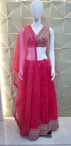 Image of Pure Shimmer Indo-Western Style 3 Piece