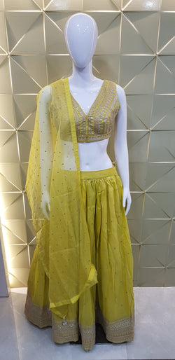 Image of Pure Shimmer Indo-Western Style 3 Piece